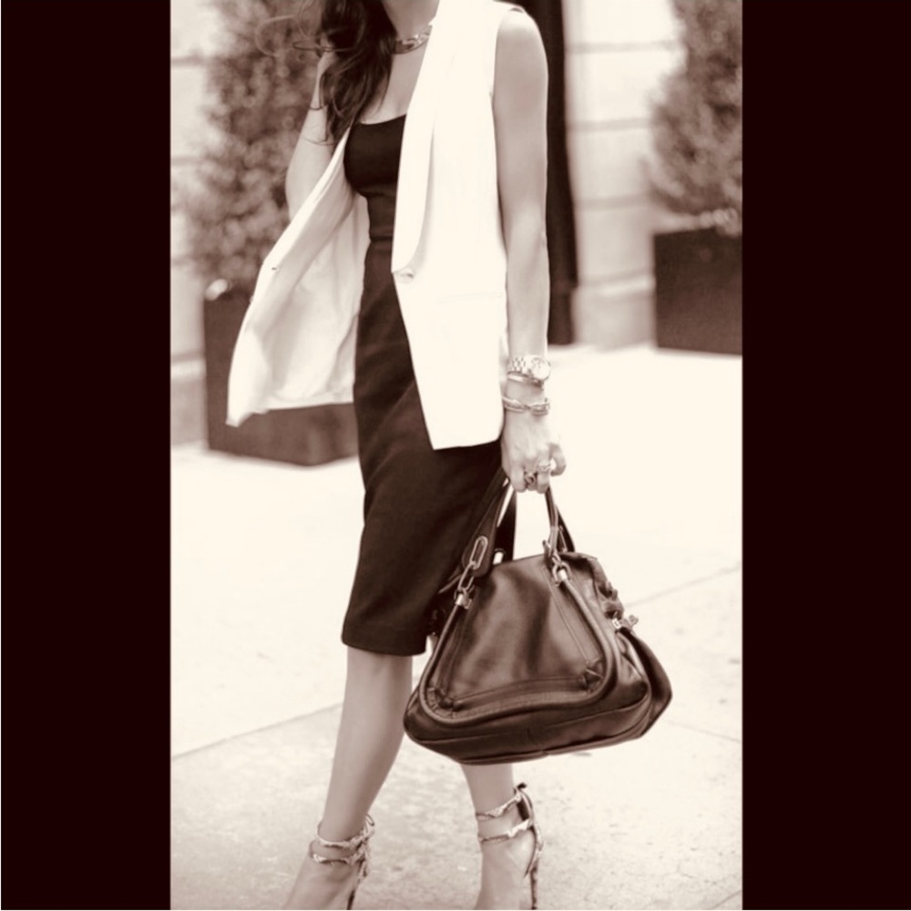Chloe Paraty Bag Large shimmer over Black $2900- Like New EUC